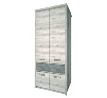 Двухстворчатый шкаф для одежды Джаз 4DG1S оникс Двухстворчатый шкаф для одежды Джаз 4DG1S оникс