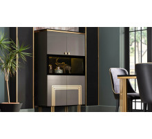 Двустворчатый шкаф витрина для посуды Карлино (Carlino) CARL-13 Двустворчатый шкаф витрина для посуды Карлино (Carlino) CARL-13