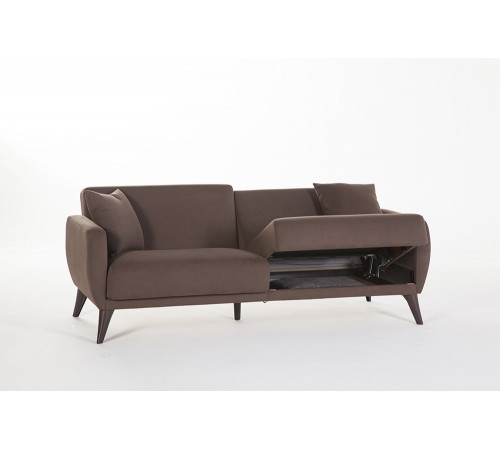 Трехместный Диван-кровать Flexy Флекси (коричневый)