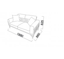 Двухместный диван Валенсия (Valencia) Беллона Двухместный диван Валенсия (Valencia) Беллона