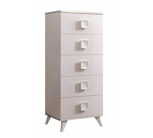 Комод  для белья узкий Diora ДКМ-2 (слоновая кость) Комод  для белья узкий Diora ДКМ-2 (слоновая кость)