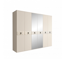 Шестистворчатый шкаф для одежды с зеркалами Богемия Фарфале (Bogemia Farfalle) БМШ1/6 (Fа)