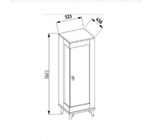 Витрина Мавенна (Mavenna) 1- дверная MAVN-12 Витрина Мавенна (Mavenna) 1- дверная MAVN-12