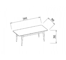 Стол обеденный Мавенна (Mavenna), раскладной MAVN-14 Стол обеденный Мавенна (Mavenna), раскладной MAVN-14